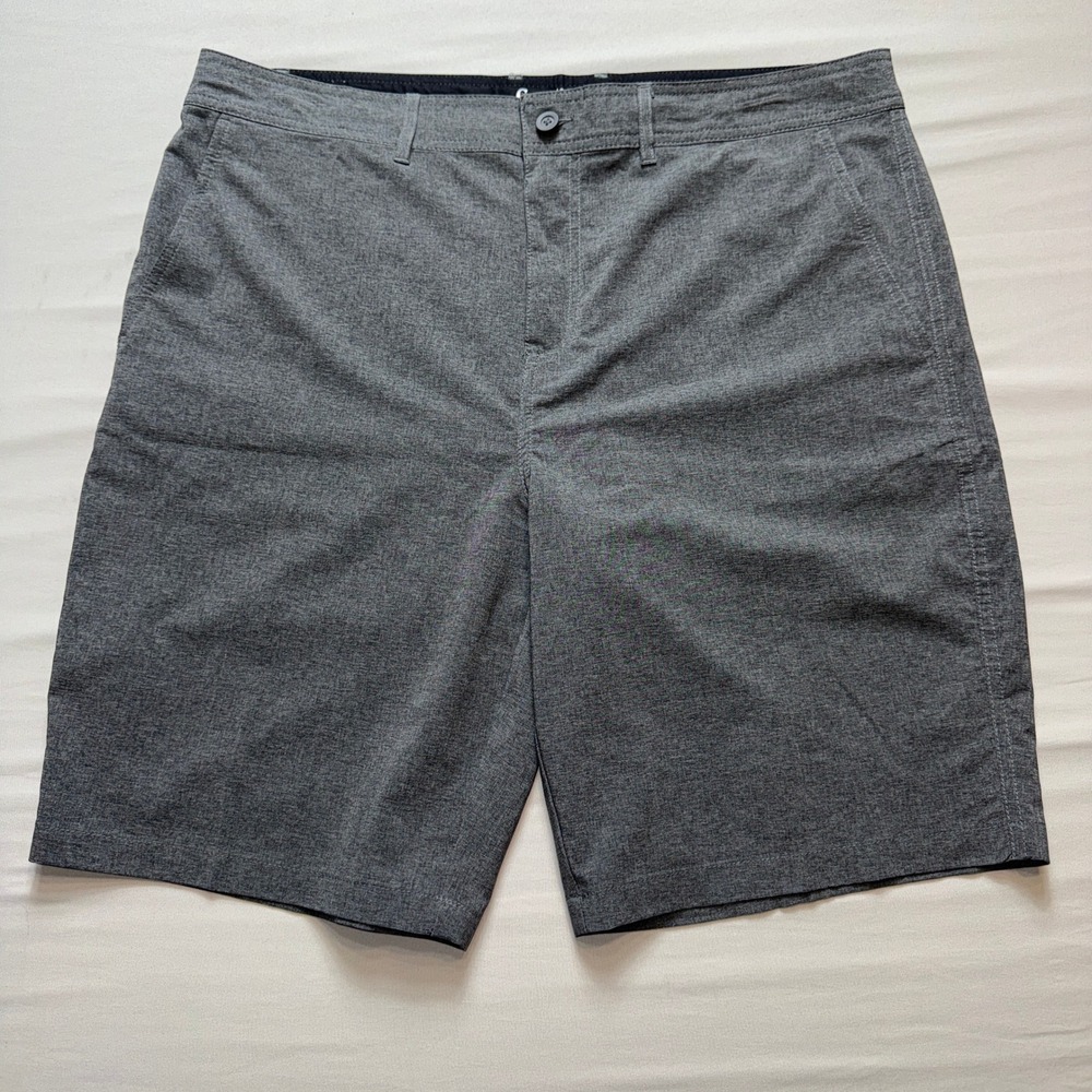 Goodfellow & Co Mens Hybrid Golf Shorts 38 Gray Heathered Stretch Quick Dry
